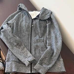 Lululemon Athletica Black and White Scuba Zip Up